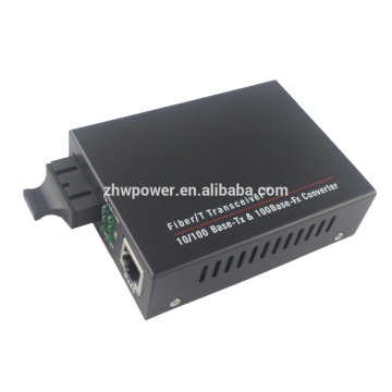 UTP RJ45 850nm-1550nm 10 / 100M Ethernet Dual Fiber Media Converter pour FTTH